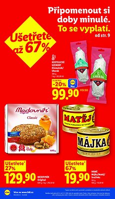 akční leták Lidl 9.4.2026-12.4.2026