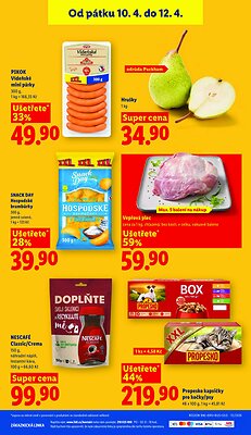 akční leták Lidl 9.4.2026-12.4.2026