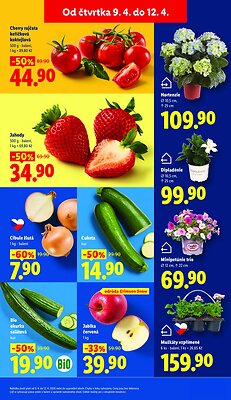 akční leták Lidl 9.4.2026-12.4.2026