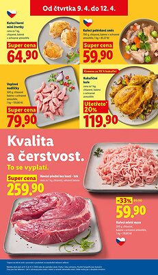 akční leták Lidl 9.4.2026-12.4.2026