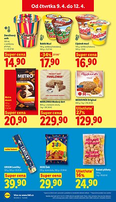 akční leták Lidl 9.4.2026-12.4.2026