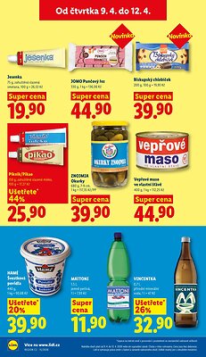 akční leták Lidl 9.4.2026-12.4.2026