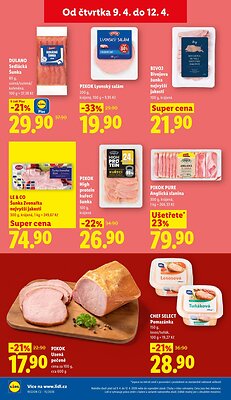 akční leták Lidl 9.4.2026-12.4.2026