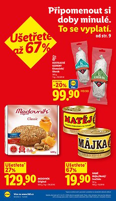 akční leták Lidl 9.4.2026-12.4.2026