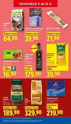 akční leták Lidl 9.4.2026-12.4.2026