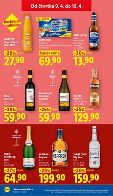 akční leták Lidl 9.4.2026-12.4.2026
