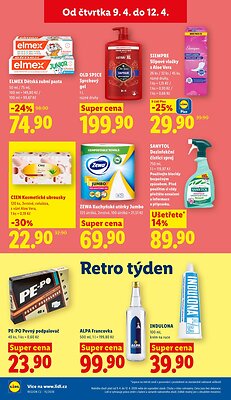 akční leták Lidl 9.4.2026-12.4.2026