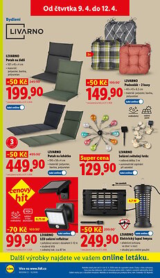 akční leták Lidl 9.4.2026-12.4.2026
