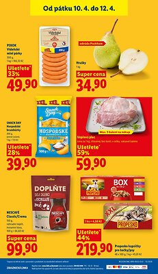 akční leták Lidl 9.4.2026-12.4.2026
