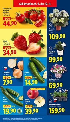 akční leták Lidl 9.4.2026-12.4.2026