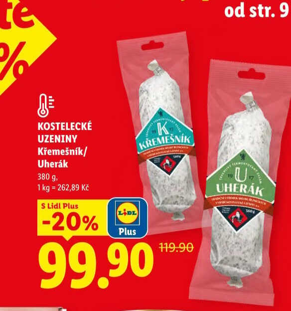 Salám Křemešník kostelecký Kostelecké uzeniny