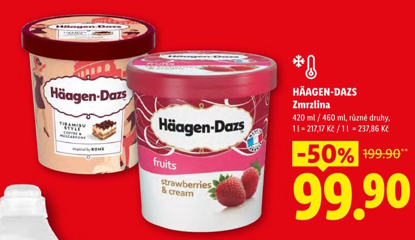 Zmrzlina v kelímku Häagen-Dazs