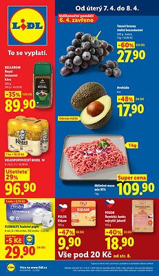 akční leták Lidl 7.4.2026-8.4.2026