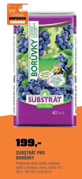 Substrát borůvkyStandard
