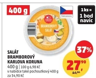 Bramborový salát Karlova Koruna