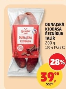 Dunajská klobása Řezníkův talíř
