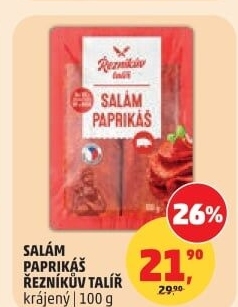 Salám Paprikáš Řezníkův talíř