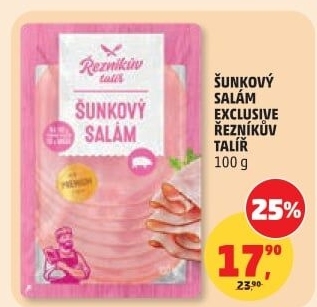 Salám šunkový exclusive Řezníkův talíř