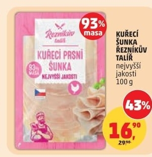 Šunka kuřecí nejvyšší jakosti Řezníkův talíř