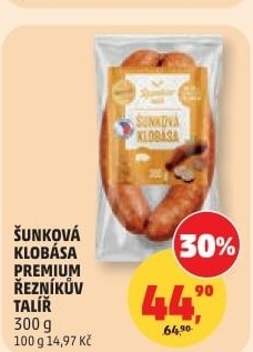 Šunková klobása Premium Řezníkův talíř