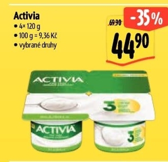 Bílý jogurt Activia Danone