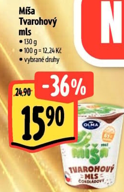 Dezert Tvarohový mls Míša Olma