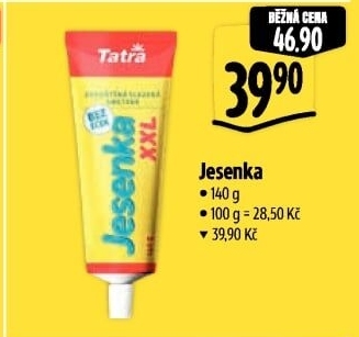 Mléko kondenzované Jesenka Tatra