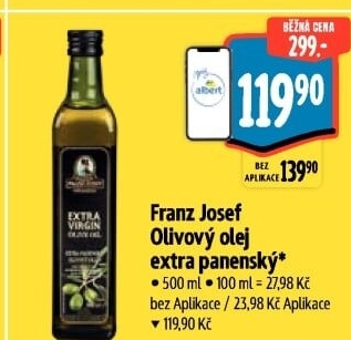 Olivový olej extra panenský Exclusive Franz Josef Kaiser