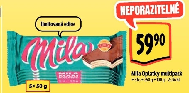 Oplatky Mila Sedita
