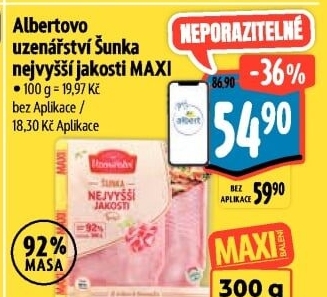 Šunka nejvyšší jakosti Albertovo uzenářství