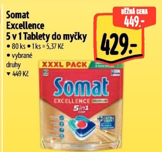 Tablety do myčky Excellence Somat