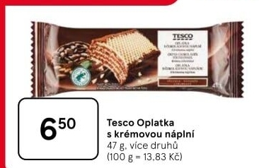 Oplatka Tesco