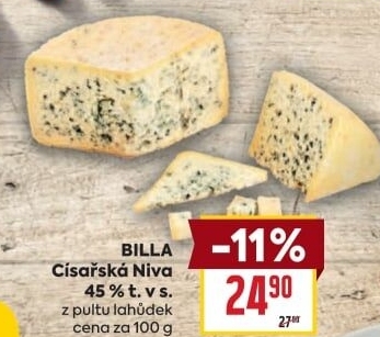 Sýr Niva císařská 45% Billa