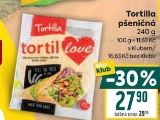Tortilla pšeničná TortilLOVE
