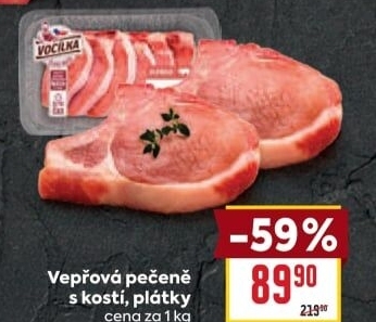 Vepřová pečeně s kostí Vocílka