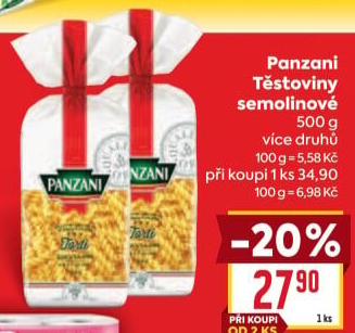 Těstoviny Panzani