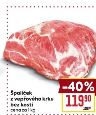 Vepřový krk bez kosti