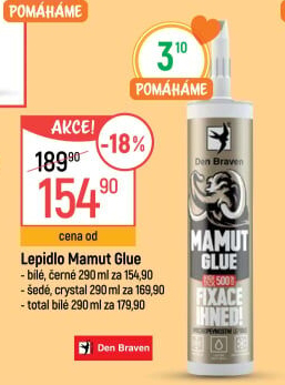 Lepidlo Mamut Glue Den Braven