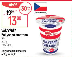 Zakysaná smetana 16% Váš Výběr