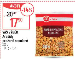 Arašídy pražené Váš Výběr