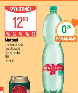 Přírodní voda Mattoni