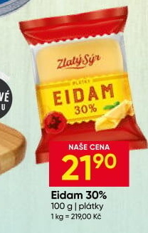 Sýr Eidam 30% Zlatý sýr Milkpol