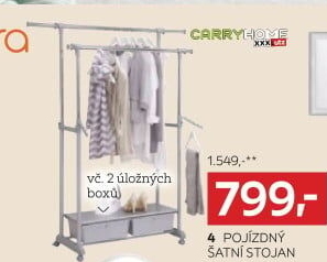 POJÍZDNÝ ŠATNÍ STOJAN