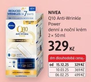 Balení krém denní a noční proti vráskám Q10 Power Nivea