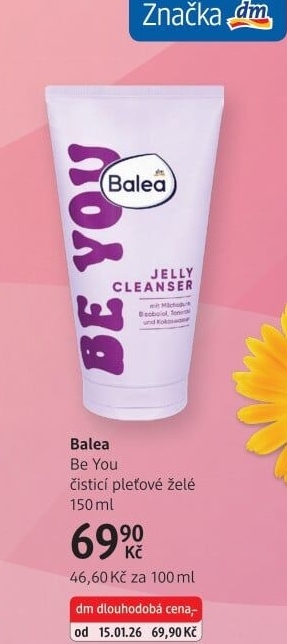 Čistící pleťové želé Be You Balea
