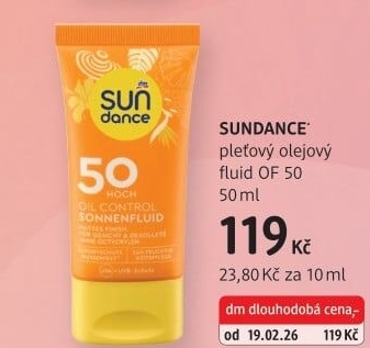 Fluid na opalování pleťový OF 50 Sundance