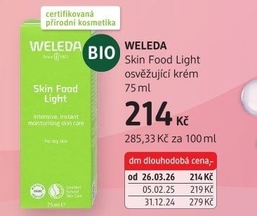 Krém osvěžující Skin Food Weleda