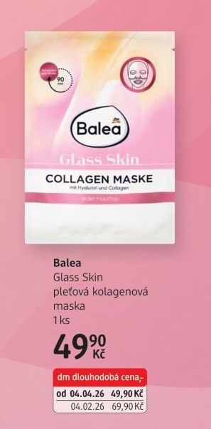 Maska pleťová textilní Balea