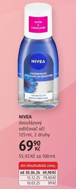 Odličovač očí dvoufázový Nivea