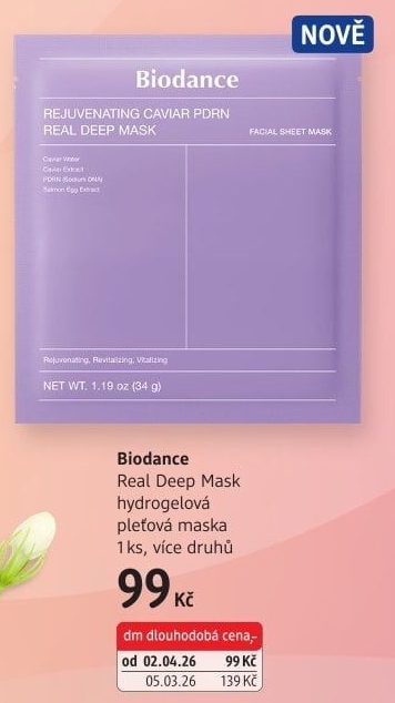 Pleťová maska Biodance